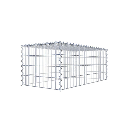 Extra gabion typ 3 100 cm x 40 cm x 50 cm (L x H x D), maskstorlek 5 cm x 10 cm, spiral