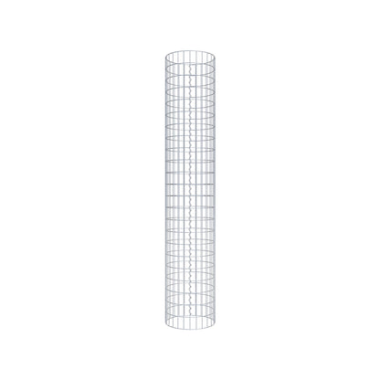 Colonne de gabion ronde 42 cm de diamètre, 230 cm de hauteur, mailles 5 cm x 10 cm