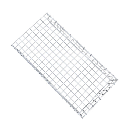 Mounted gabion type 4 100 cm x 20 cm x 50 cm (L x H x D), mesh size 5 cm x 10 cm, C-ring