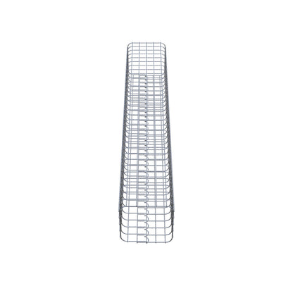 Gabionensäule eckig 27 cm x 27 cm, 160 cm Höhe, MW 5 cm x 5 cm