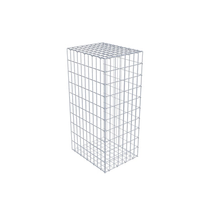 Monteret gabion type 2 100 cm x 50 cm x 40 cm, maskestørrelse 5 cm x 10 cm, C-ring