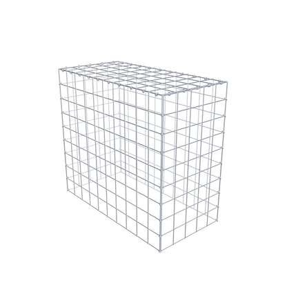 Monteret gabion type 3 100 cm x 90 cm x 50 cm (L x H x D), maskestørrelse 10 cm x 10 cm, C-ring