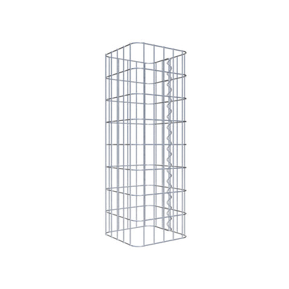 Columna de gaviones cuadrada 27 cm x 27 cm, 80 cm de altura, MW 5 cm x 10 cm