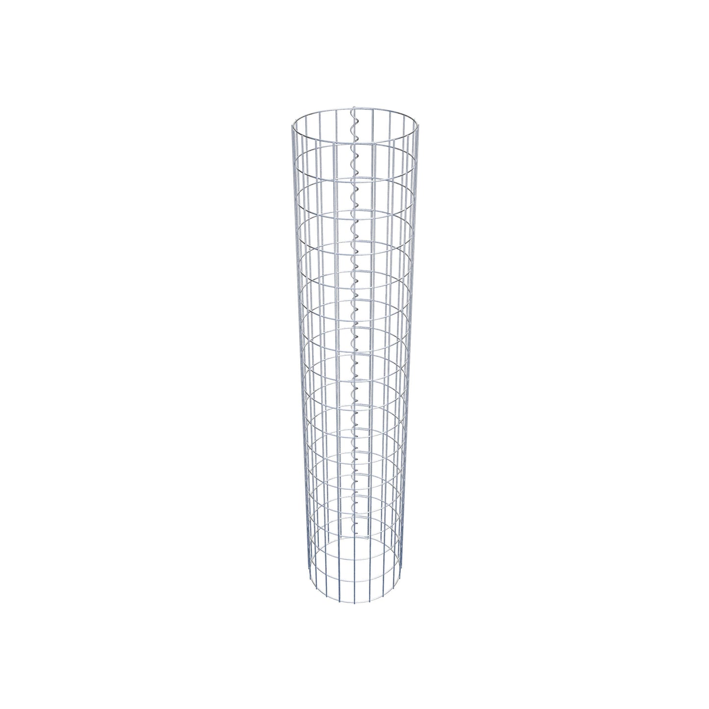 Colonne de gabion ronde 32 cm de diamètre, 160 cm de hauteur, maille 5 cm x 10 cm