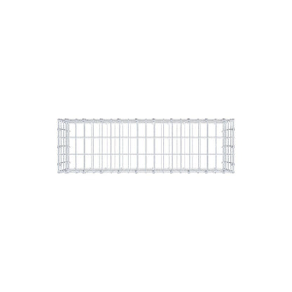 Gabbione 100 cm x 40 cm x 30 cm (L x H x P), maglia 5 x 10 cm, anello a spirale