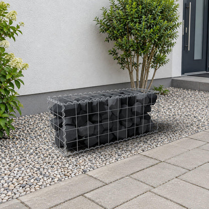 Gabion 100 cm x 40 cm x 30 cm (L x H x P), mailles 10 cm x 10 cm, spirale