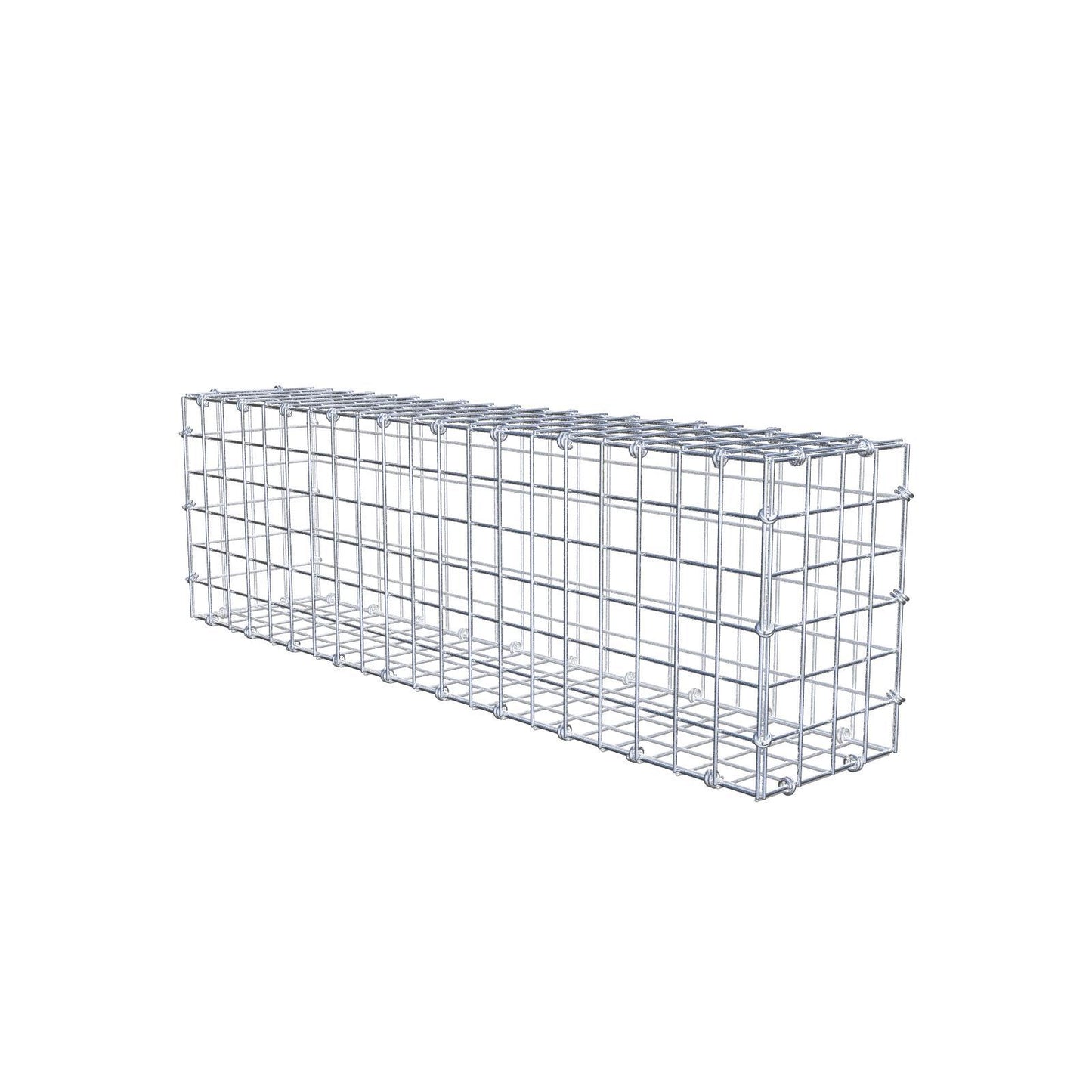 Gabbione 100 cm x 30 cm x 20 cm (L x H x P), maglia 5 x 5 cm, anello a spirale