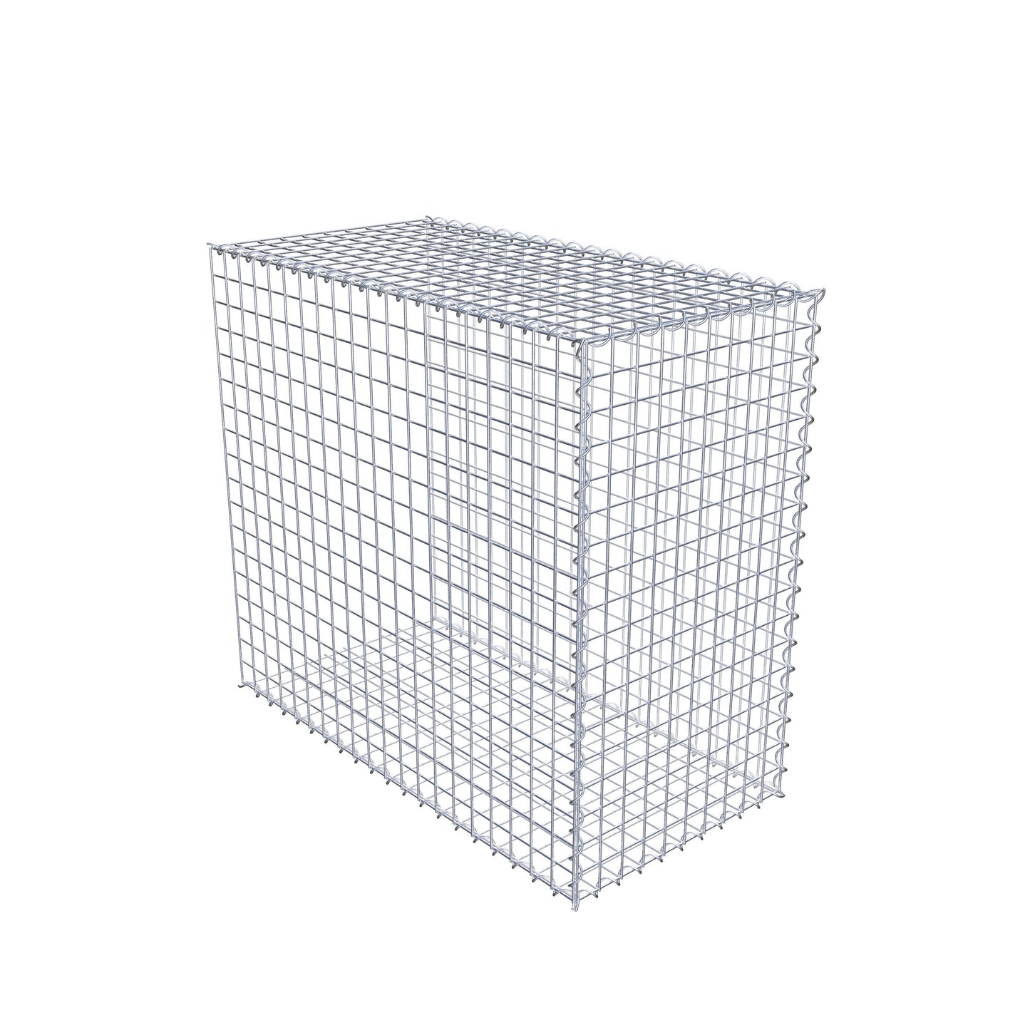 Gabion rapporté type 2 100 cm x 90 cm x 50 cm (L x H x P), mailles 5 cm x 5 cm, spirale