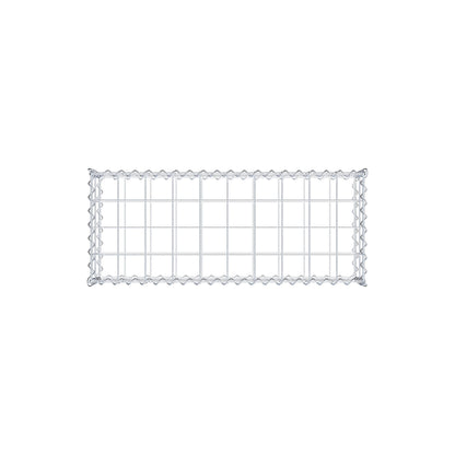 Gabione 100 cm x 20 cm x 40 cm (L x H x T), Maschenweite 10 cm x 10 cm, Spirale