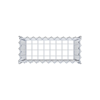 Anbaugabione Typ 3 50 cm x 40 cm x 20 cm (L x H x T), Maschenweite 5 cm x 5 cm, Spirale