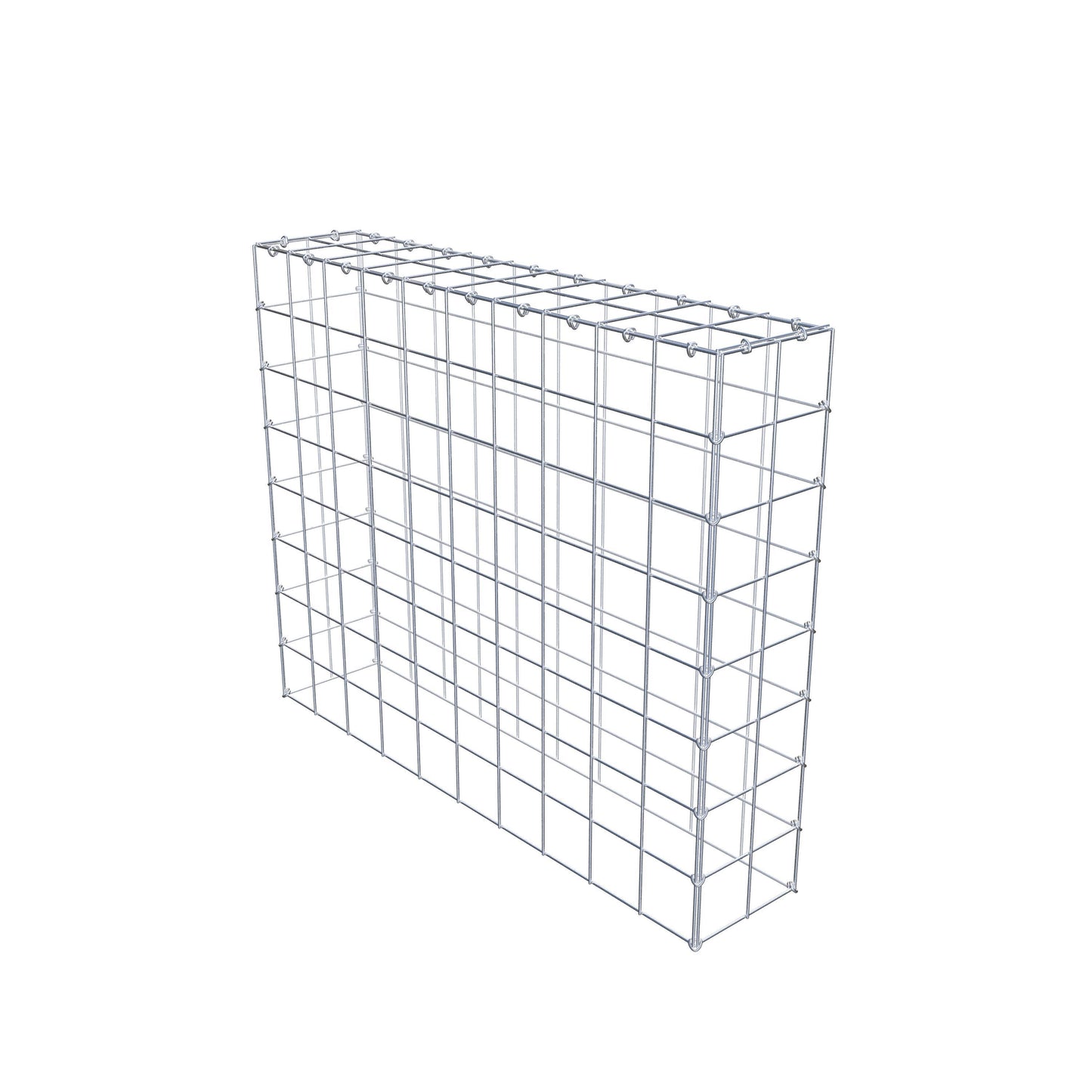 Gabião Tipo 3 100 cm x 80 cm x 20 cm (C x A x P), malhagem 10 cm x 10 cm, anel C