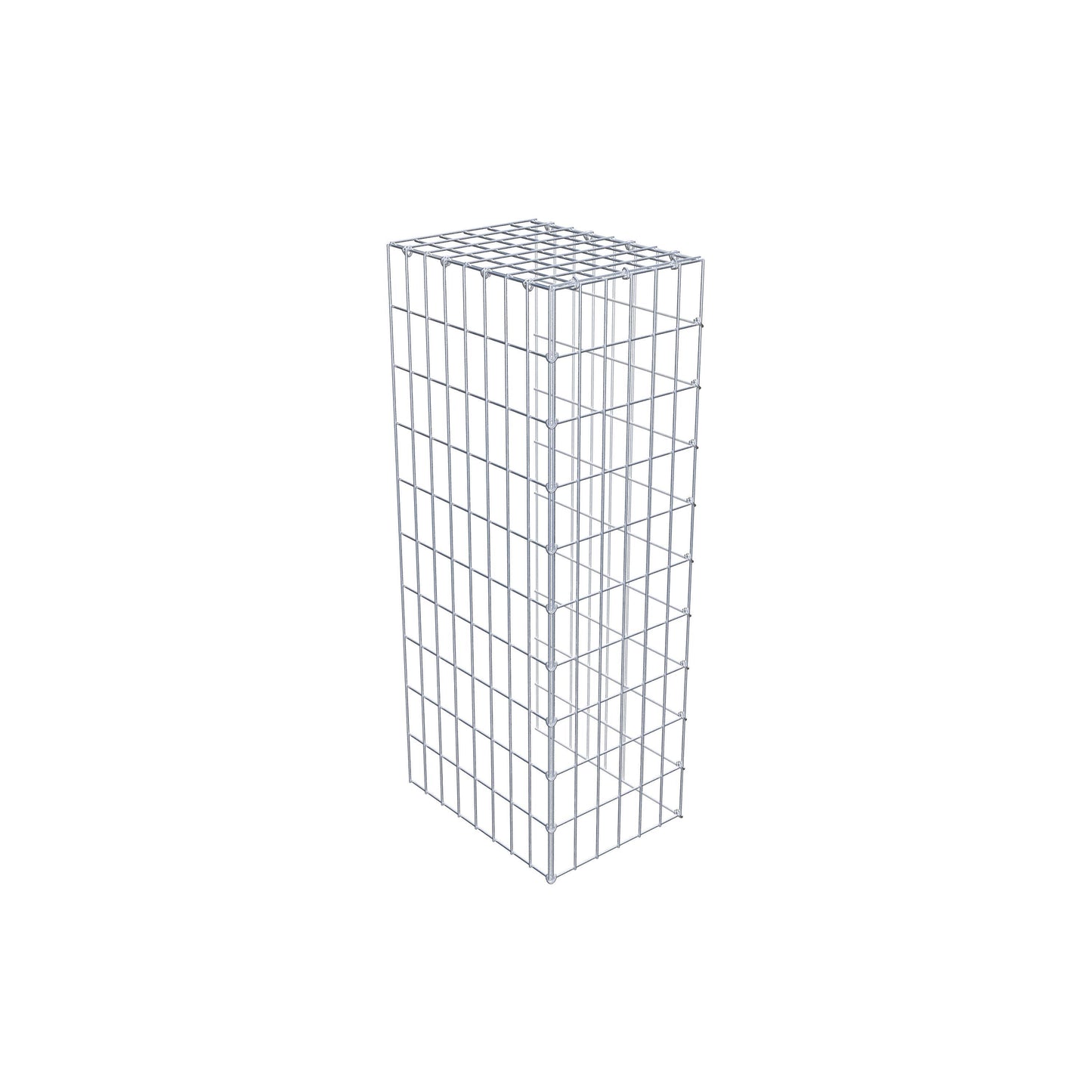 Gabião Tipo 4 100 cm x 40 cm x 30 cm (C x A x P), malhagem 5 cm x 10 cm, anel C