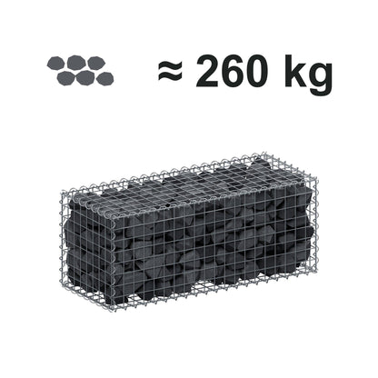 Gabion 100 cm x 40 cm x 40 cm (L x H x D), maskestørrelse 5 cm x 5 cm, spiral