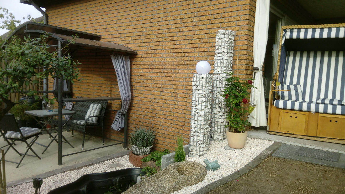 Columna de gaviones 22 x 22 cm MW 5 x 5 cm cuadrado