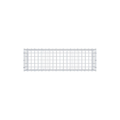 Gabion 100 cm x 40 cm x 30 cm (L x H x D), maskestørrelse 5 cm x 10 cm, C-ring