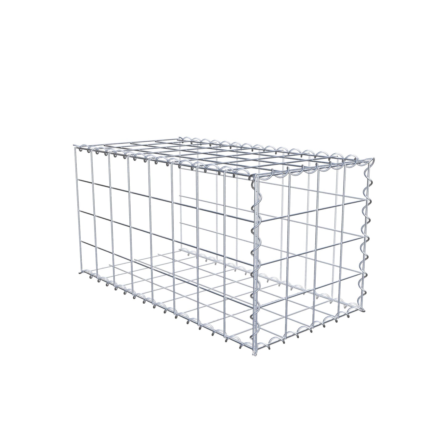 Extra gabion typ 2 80 cm x 40 cm x 40 cm (L x H x D), maskstorlek 10 cm x 10 cm, spiral