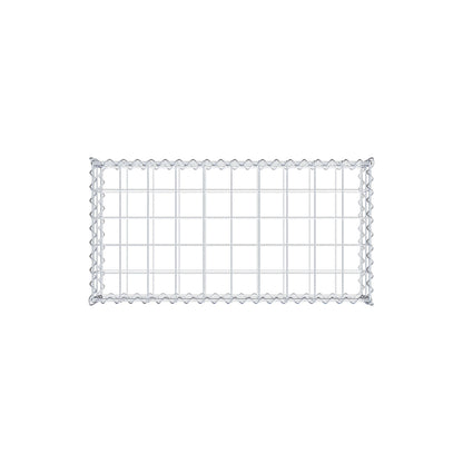Gabione 100 cm x 20 cm x 50 cm (L x H x T), Maschenweite 10 cm x 10 cm, Spirale