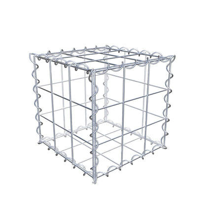 Gabion 30 cm x 30 cm x 30 cm (L x H x P), mailles 10 cm x 10 cm, spirale