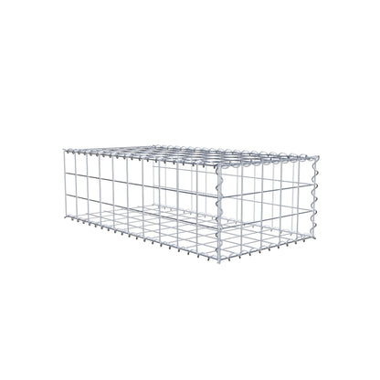 Gabbione aggiuntivo tipo 2 100 cm x 30 cm x 50 cm (L x A x P), maglia 10 cm x 10 cm, spirale