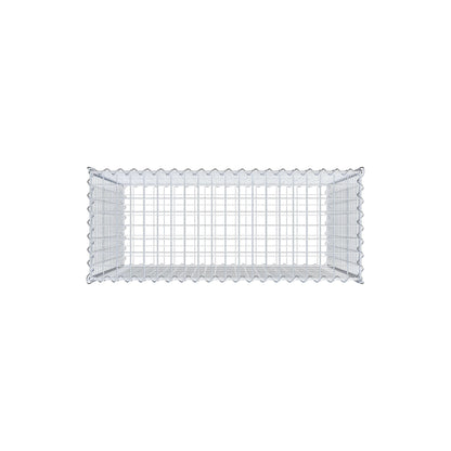 Gabion 100 cm x 100 cm x 40 cm (L x H x D), mesh size 5 cm x 5 cm, spiral