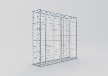 Gabião 100 cm x 90 cm x 20 cm (C x A x P), malhagem 10 cm x 10 cm, espiral