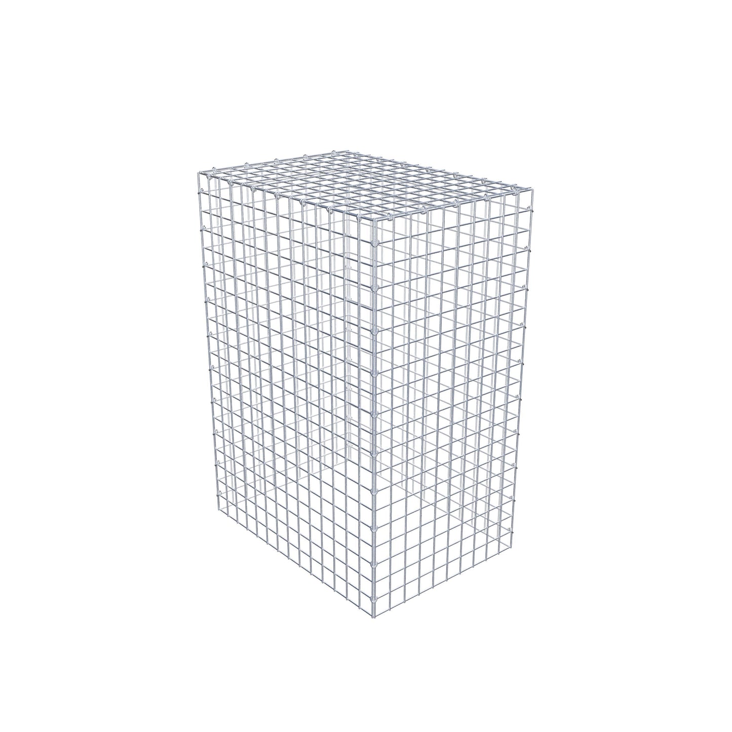 Monteret gabion type 3 100 cm x 70 cm x 50 cm (L x H x D), maskestørrelse 5 cm x 5 cm, C-ring