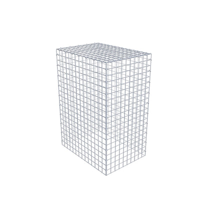 Monteret gabion type 3 100 cm x 70 cm x 50 cm (L x H x D), maskestørrelse 5 cm x 5 cm, C-ring
