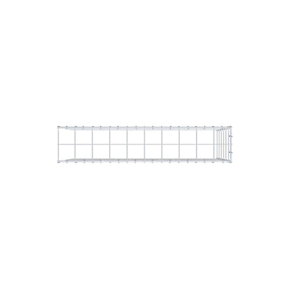 Monteret gabion type 4 100 cm x 60 cm x 20 cm (L x H x D), maskestørrelse 10 cm x 10 cm, C-ring
