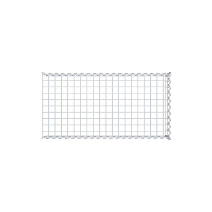 Grown-on gabion type 4 100 cm x 20 cm x 50 cm (L x H x D), mesh size 5 cm x 10 cm, spiral