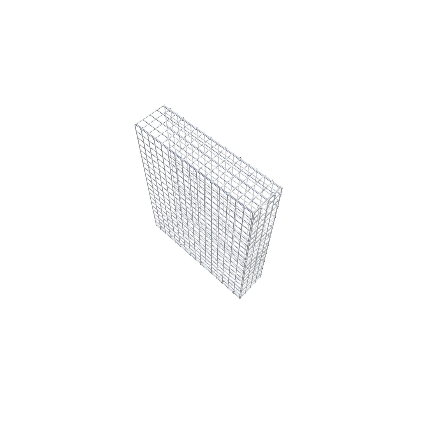 Gavión complementario de tipo 2 100 cm x 80 cm x 20 cm (largo x alto x fondo), malla 5 cm x 5 cm, anillo en C
