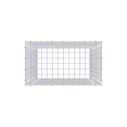 Gabbione aggiuntivo di tipo 3 100 cm x 70 cm x 40 cm (L x H x P), maglia 5 cm x 5 cm, anello a C