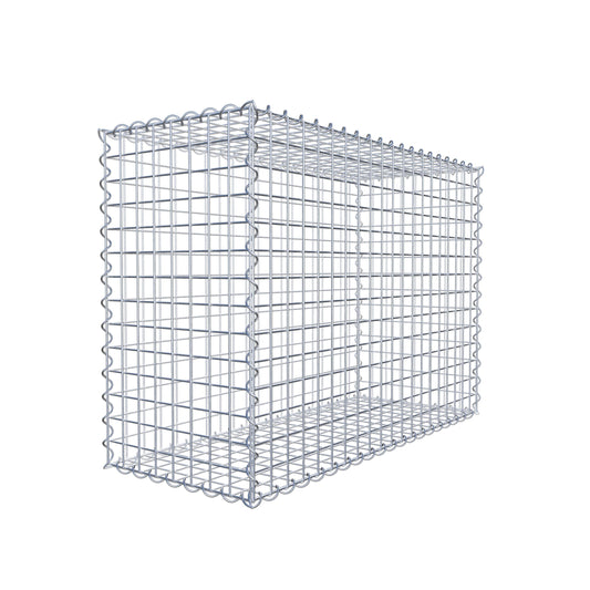 Schanskorf 100 cm x 70 cm x 40 cm (L x H x D), maaswijdte 5 cm x 5 cm, spiraalvormig