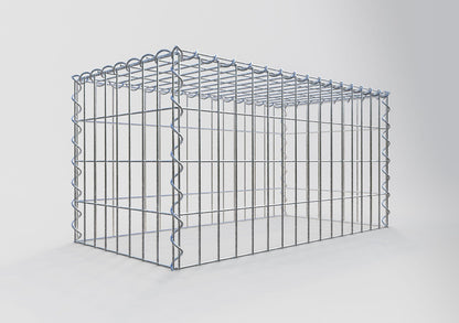 Anbaugabione Typ 3 80 cm x 40 cm x 40 cm (L x H x T), Maschenweite 5 cm x 10 cm, Spirale