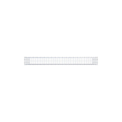 Gabion 200 cm x 100 cm x 20 cm (L x H x D), mesh size 5 x 10 cm, spiral ring