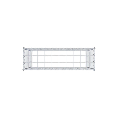 Opvokset gabion type 3 100 cm x 100 cm x 30 cm (L x H x D), maskestørrelse 10 cm x 10 cm, spiral