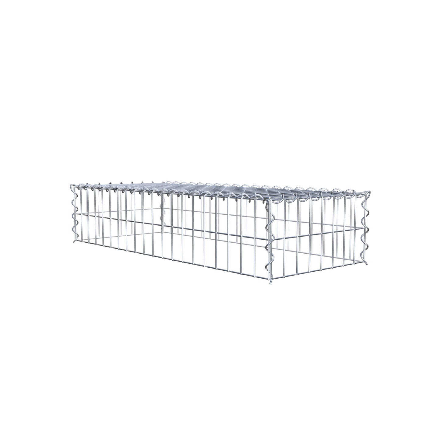 Anbaugabione Typ 3 100 cm x 20 cm x 40 cm (L x H x T), Maschenweite 5 cm x 10 cm, Spirale