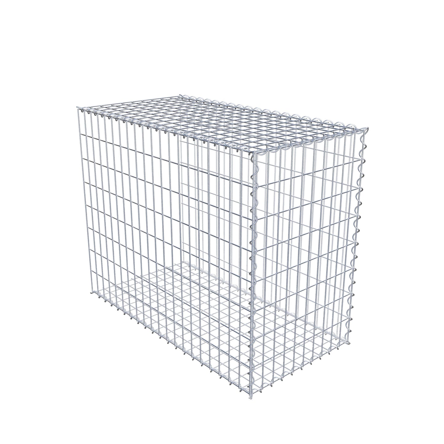 Gavión complementario tipo 2 100 cm x 80 cm x 50 cm (L x A x P), malla 5 cm x 10 cm, espiral