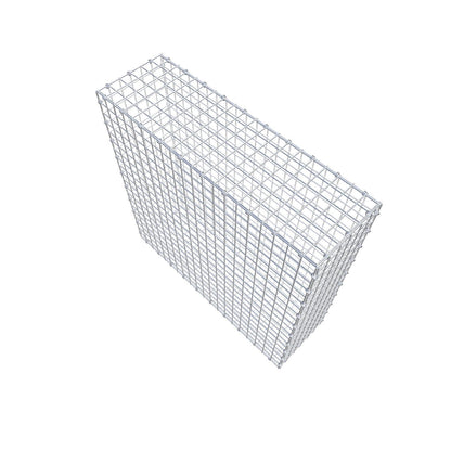 Gabion 100 cm x 100 cm x 30 cm (L x H x D), maskestørrelse 5 x 5 cm, spiralring