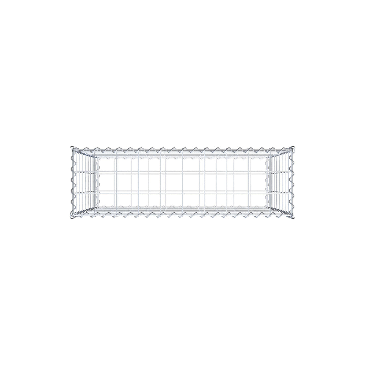Gabion 100 cm x 90 cm x 30 cm (L x H x D), maskstorlek 10 cm x 10 cm, spiral