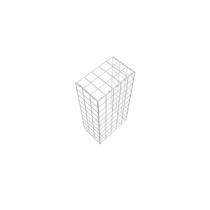 Type 2 oplegkorf 100 cm x 30 cm x 50 cm (L x H x D), maaswijdte 10 cm x 10 cm, C-ring