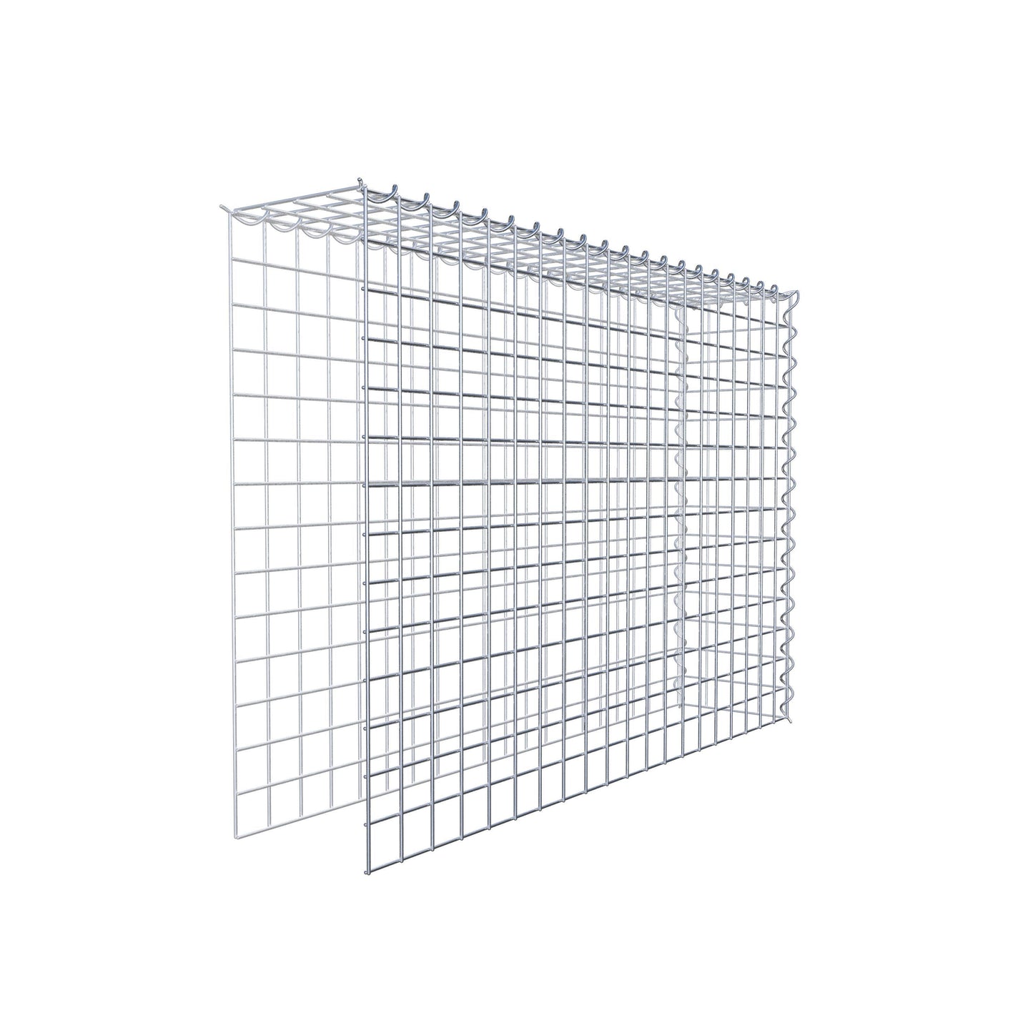 Gabião Tipo 4 100 cm x 70 cm x 20 cm (C x A x P), malhagem 5 cm x 5 cm, espiral