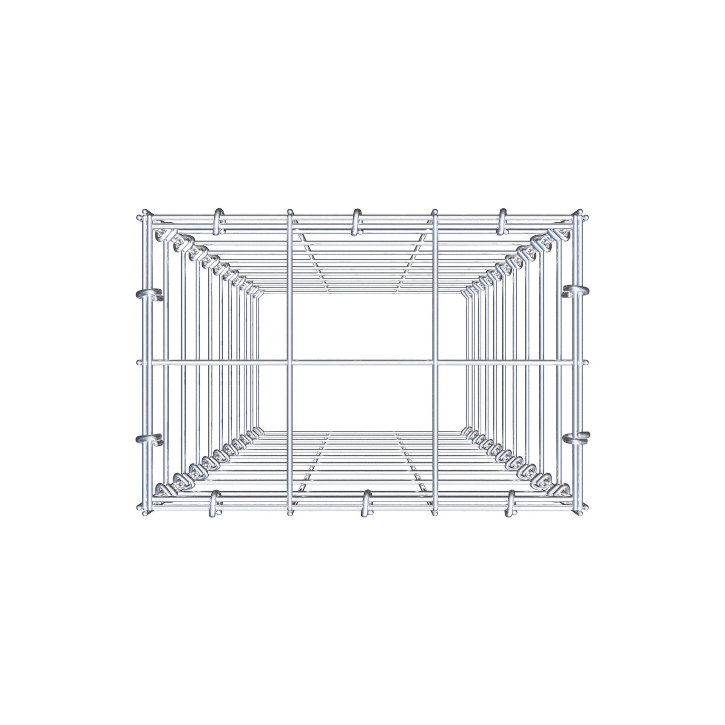 Gabbione aggiuntivo di tipo 3 100 cm x 30 cm x 20 cm (L x H x P), maglia 10 cm x 10 cm, anello a C