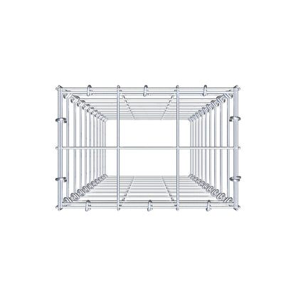Gabbione aggiuntivo di tipo 3 100 cm x 30 cm x 20 cm (L x H x P), maglia 10 cm x 10 cm, anello a C