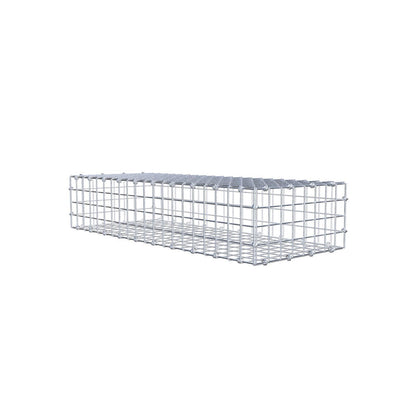 Gabion 100 cm x 20 cm x 40 cm (L x H x D), mesh size 5 x 5 cm, spiral ring