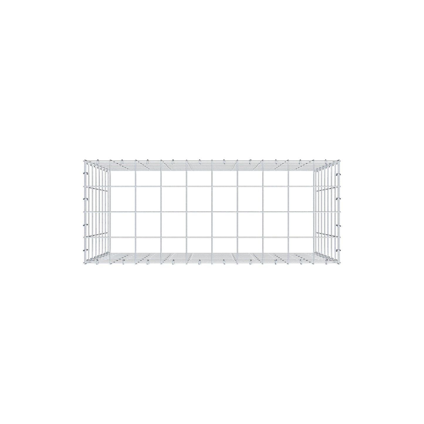 Gabião Tipo 3 100 cm x 70 cm x 40 cm (C x A x P), malhagem 10 cm x 10 cm, anel C