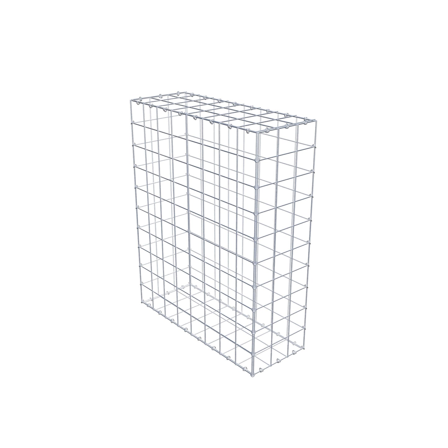 Gabione 100 cm x 80 cm x 30 cm (L x H x T), Maschenweite 10 cm x 10 cm, C-Ring