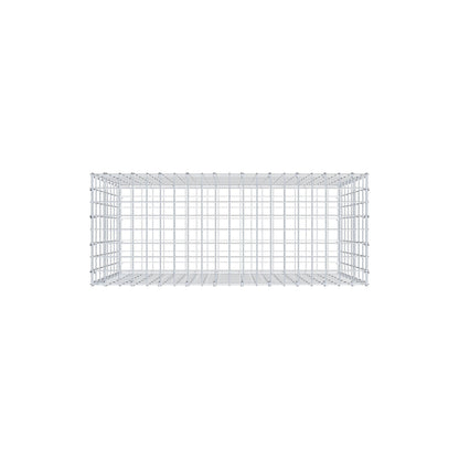 Gabion 100 cm x 80 cm x 40 cm (L x H x D), maskestørrelse 5 cm x 10 cm, C-ring