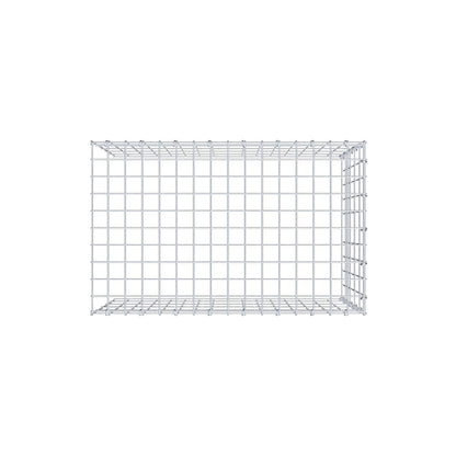 Monteret gabion type 4 80 cm x 50 cm x 50 cm (L x H x D), maskestørrelse 5 cm x 10 cm, C-ring