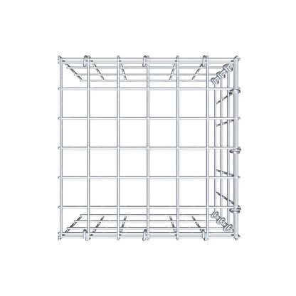 Anbaugabione Typ 4 30 cm x 30 cm x 30 cm (L x H x T), Maschenweite 5 cm x 10 cm, C-Ring