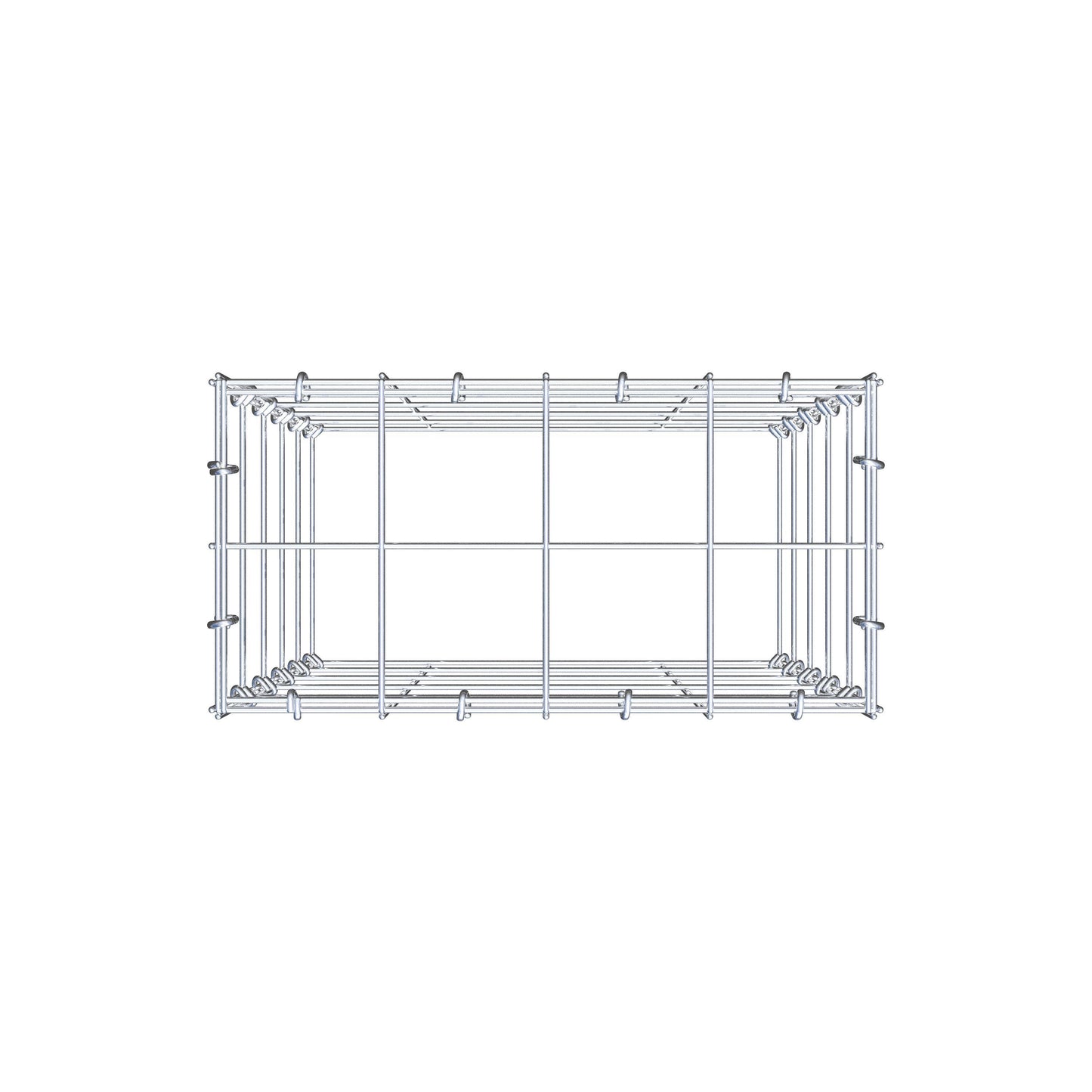 Gabião Tipo 3 50 cm x 40 cm x 20 cm (C x A x P), malhagem 10 cm x 10 cm, anel C